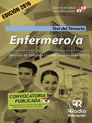 cover image of Enfermero/a. Servicio de Salud de Castilla y León (SACYL). Test del Temario